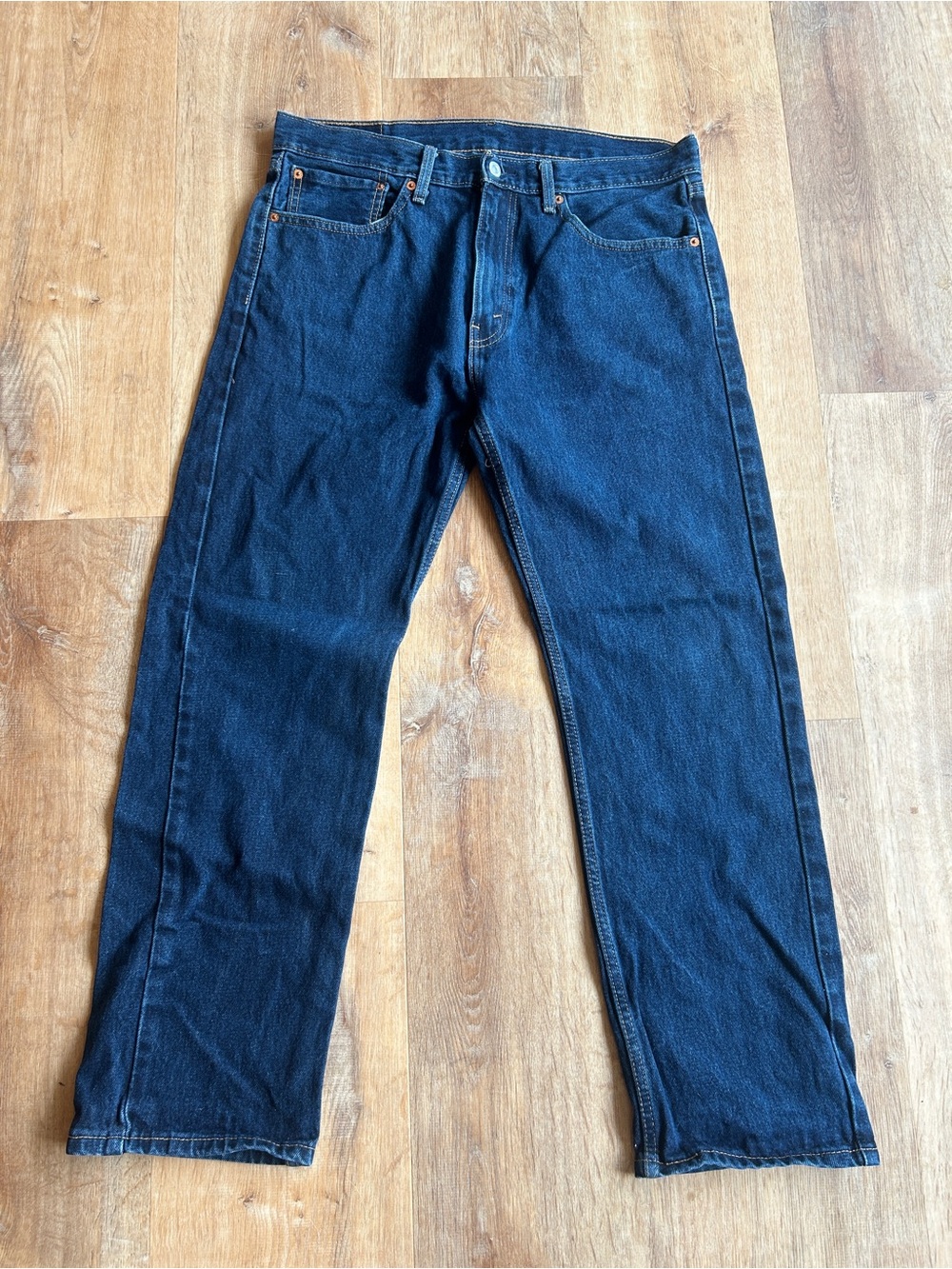 Levi's 505 Men's Dark Blue Straight Jeans 35x30